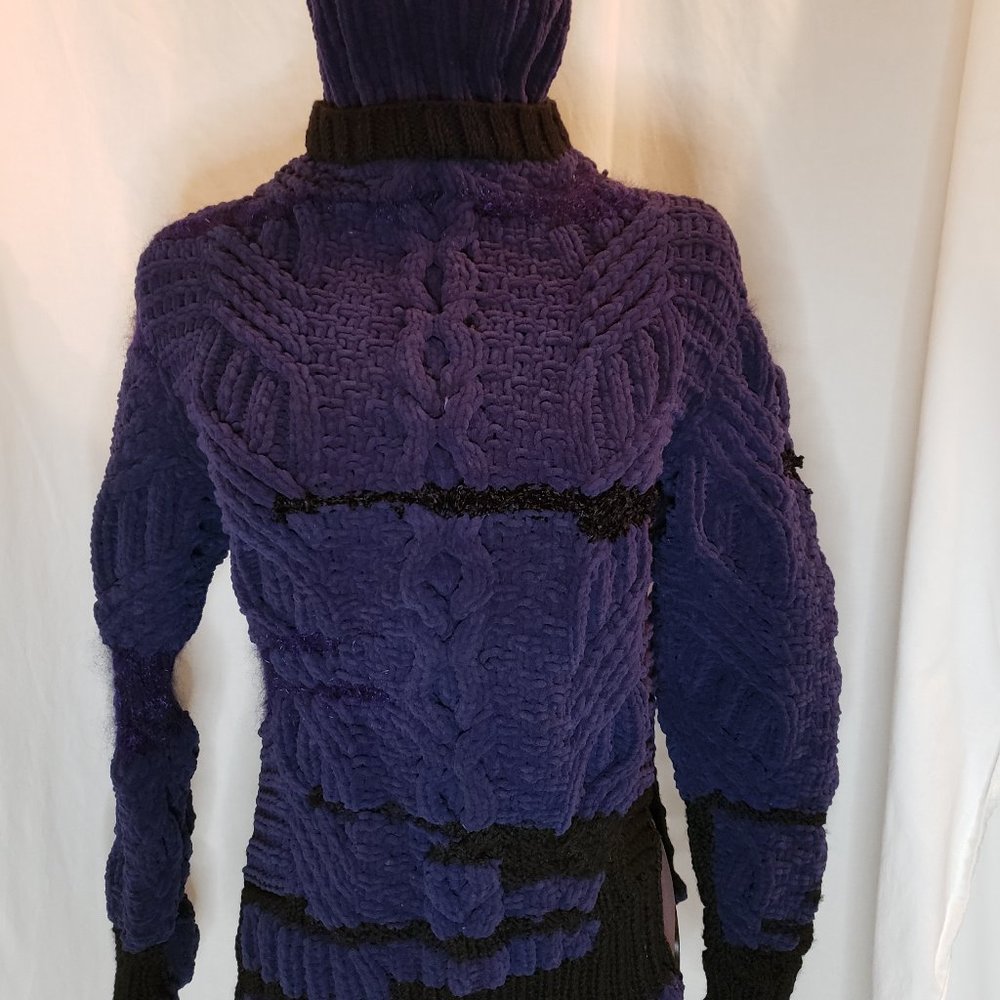 Risto Chucky Cable Navy Turtleneck Sweater